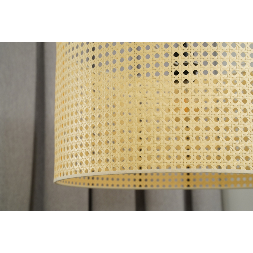 Duolla - Luster na sajli ROLLER RATTAN 1xE27/15W/230V pr. 45 cm bež