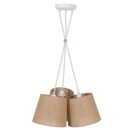 Duolla - Luster na sajli ROSSA 3xE27/15W/230V pr. 45 cm smeđa