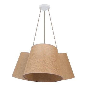 Duolla - Luster na sajli ROSSA 3xE27/15W/230V pr. 75 cm smeđa