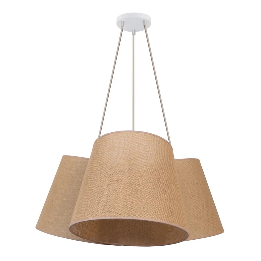 Duolla - Luster na sajli ROSSA 3xE27/15W/230V pr. 75 cm smeđa