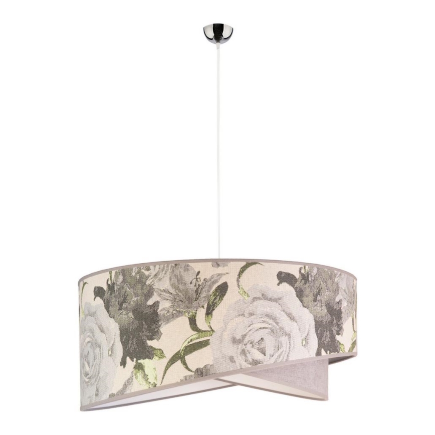 Duolla - Luster na sajli ROYAL 1xE27/40W/230V pr. 50 cm siva
