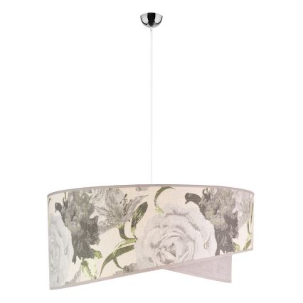 Duolla - Luster na sajli ROYAL 1xE27/40W/230V pr. 50 cm siva