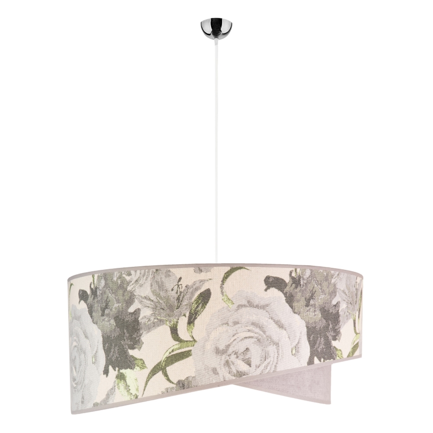 Duolla - Luster na sajli ROYAL 1xE27/40W/230V pr. 50 cm siva