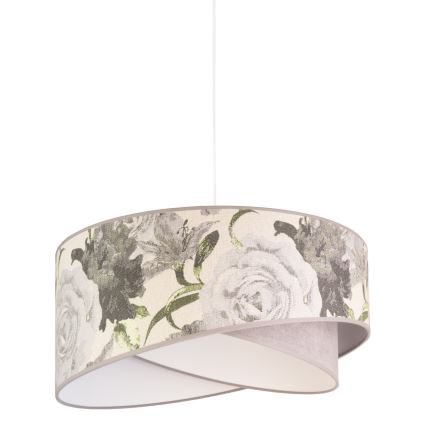 Duolla - Luster na sajli ROYAL 1xE27/40W/230V pr. 50 cm siva