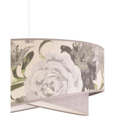 Duolla - Luster na sajli ROYAL 1xE27/40W/230V pr. 50 cm siva