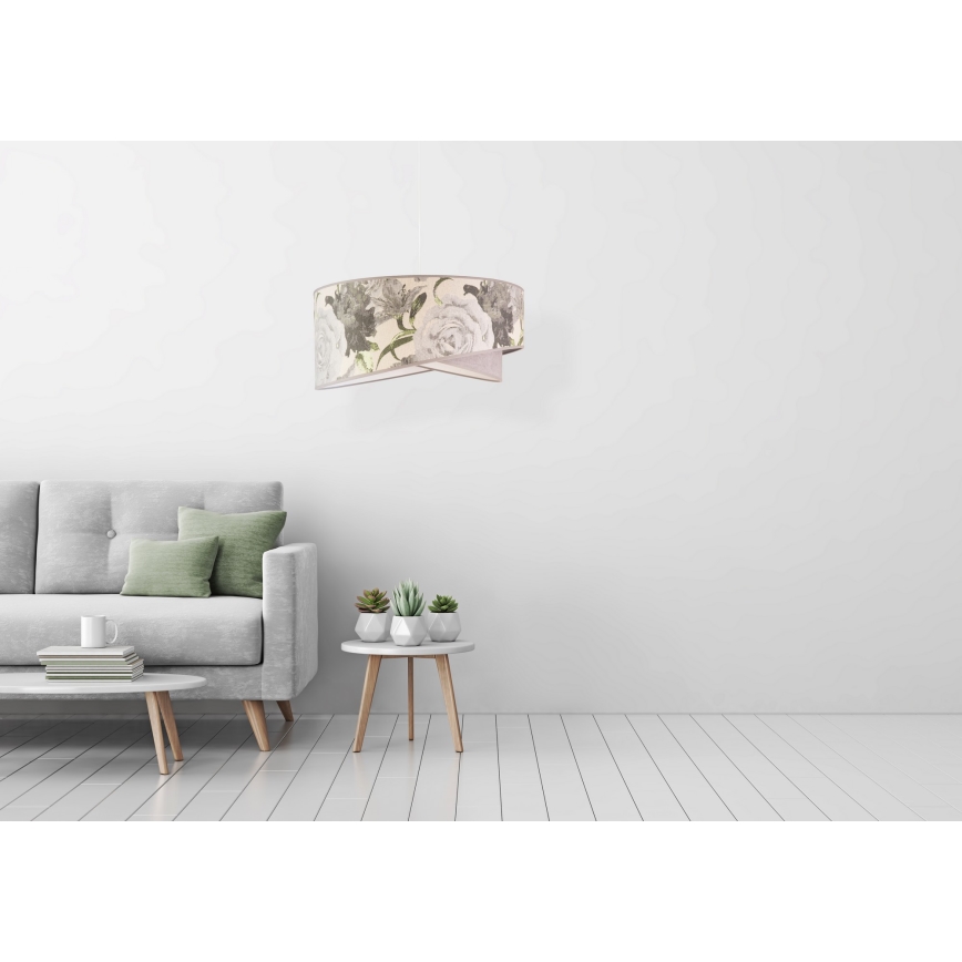 Duolla - Luster na sajli ROYAL 1xE27/40W/230V pr. 50 cm siva