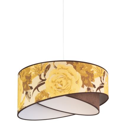 Duolla - Luster na sajli ROYAL 1xE27/40W/230V pr. 50 cm žuta