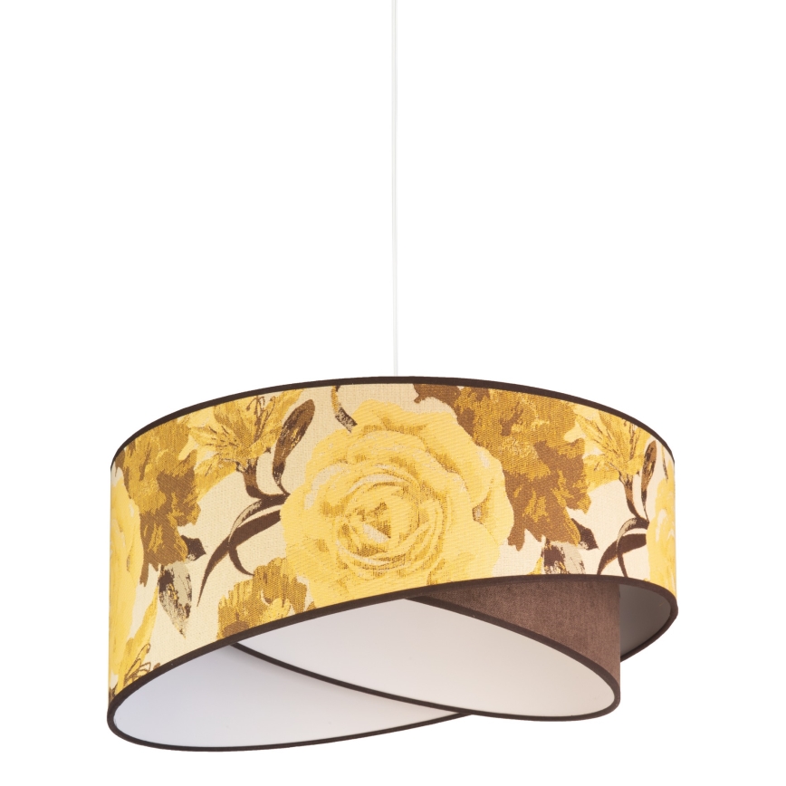 Duolla - Luster na sajli ROYAL 1xE27/40W/230V pr. 50 cm žuta