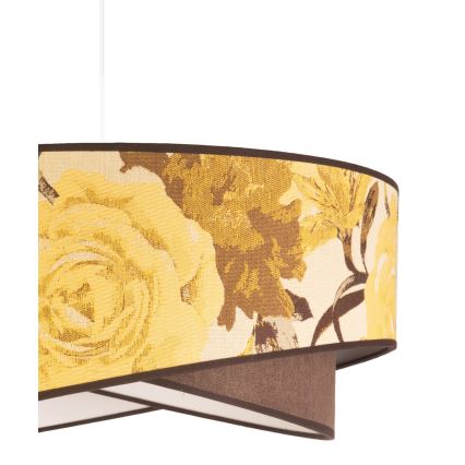 Duolla - Luster na sajli ROYAL 1xE27/40W/230V pr. 50 cm žuta