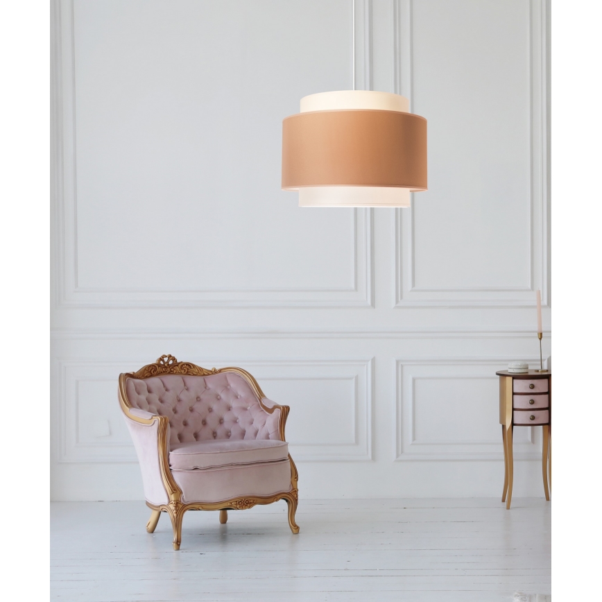 Duolla - Luster na sajli SOHO 1xE27/40W/230V pr. 40 cm bež/krem