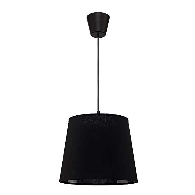 Duolla - Luster na sajli SOLO 1xE27/40W/230V pr. 24 cm crna