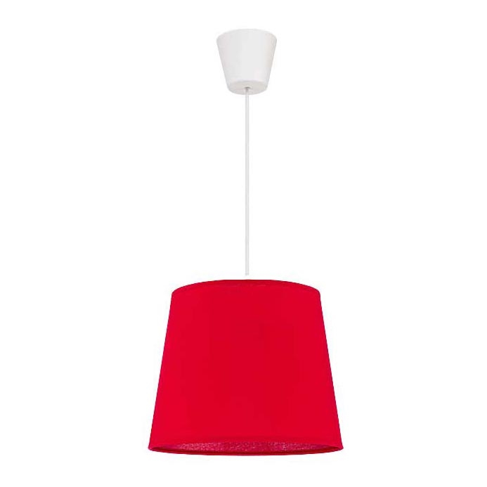 Duolla - Luster na sajli SOLO 1xE27/40W/230V pr. 24 cm crvena