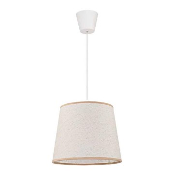 Duolla - Luster na sajli SOLO 1xE27/40W/230V svijetla pr. 24 cm bež