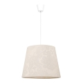 Duolla - Luster na sajli SOPRANO 1xE27/40W/230V pr. 38 cm bež