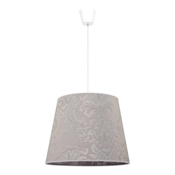 Duolla - Luster na sajli SOPRANO 1xE27/40W/230V pr. 38 cm srebrna