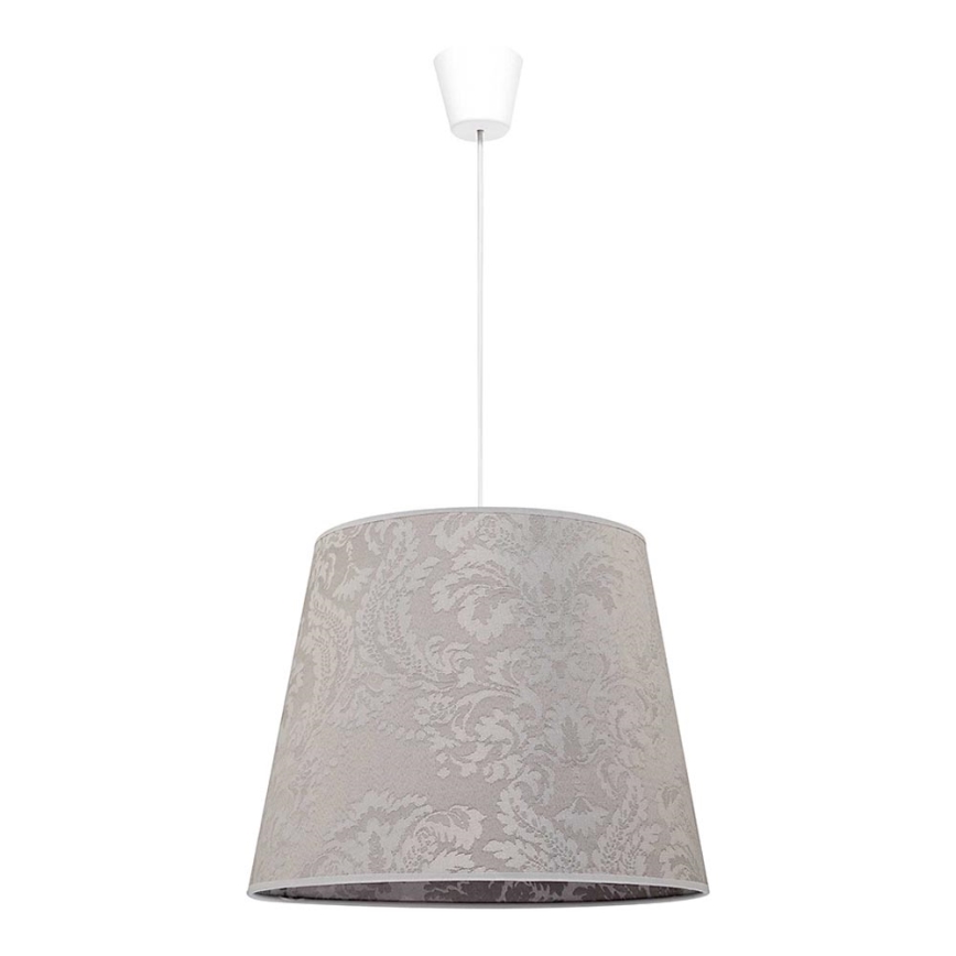 Duolla - Luster na sajli SOPRANO 1xE27/40W/230V pr. 38 cm srebrna