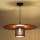 Duolla - Luster na sajli TOKYO SHINY 1xE27/15W/230V pr. 50 cm crna/bakrena