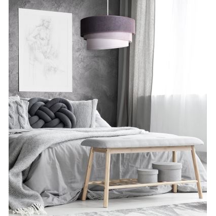 Duolla - Luster na sajli TRIO 1xE27/15W/230V pr. 45 cm antracit/siva/bijela