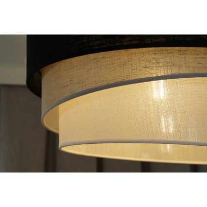 Duolla - Luster na sajli TRIO 1xE27/15W/230V pr. 45 cm crna/siva/bijela