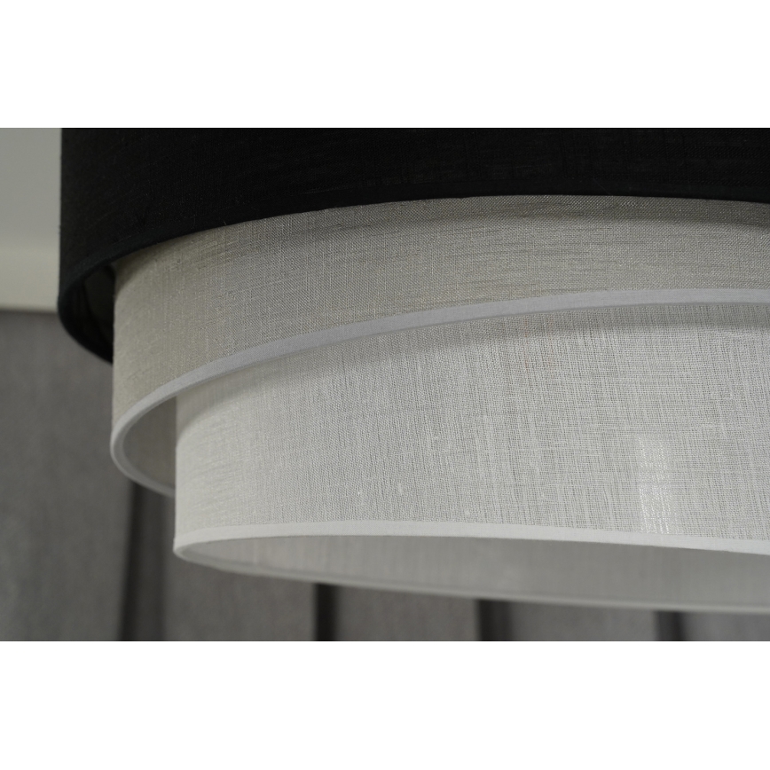 Duolla - Luster na sajli TRIO 1xE27/15W/230V pr. 45 cm crna/siva/bijela