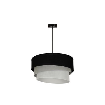 Duolla - Luster na sajli TRIO 1xE27/15W/230V pr. 45 cm crna/siva/bijela