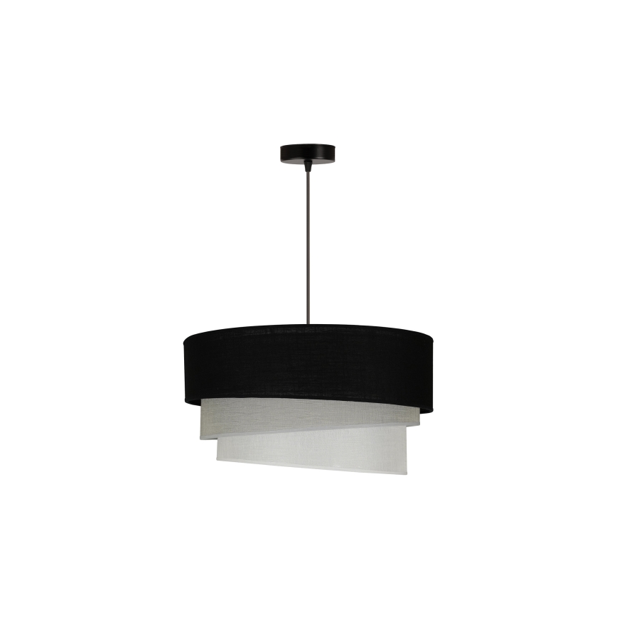 Duolla - Luster na sajli TRIO 1xE27/15W/230V pr. 45 cm crna/siva/bijela