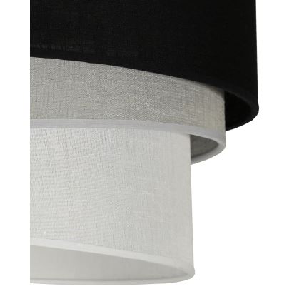 Duolla - Luster na sajli TRIO 1xE27/15W/230V pr. 45 cm crna/siva/bijela