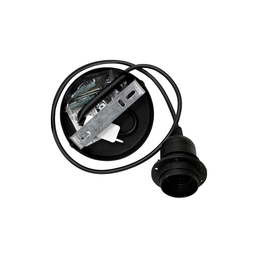 Duolla - Luster na sajli TRIO 1xE27/15W/230V pr. 45 cm crna/siva/bijela