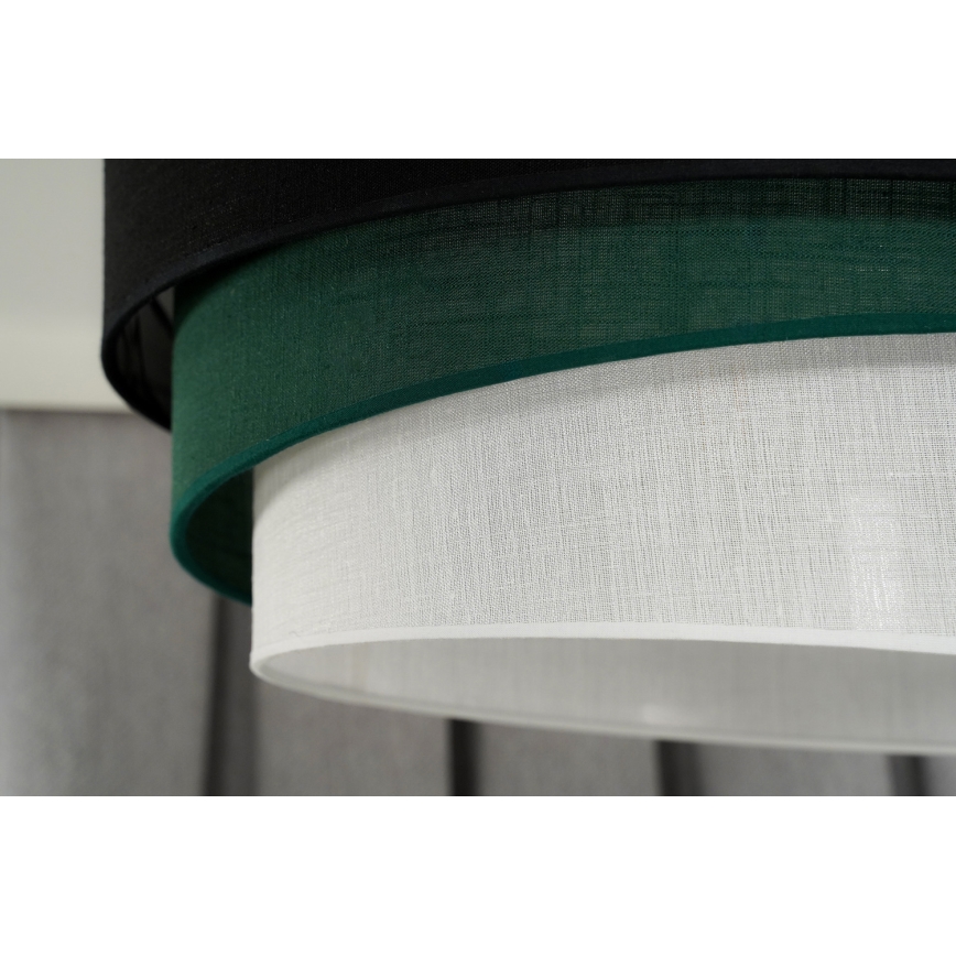 Duolla - Luster na sajli TRIO 1xE27/15W/230V pr. 45 cm crna/zelena/bijela