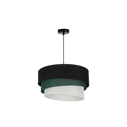 Duolla - Luster na sajli TRIO 1xE27/15W/230V pr. 45 cm crna/zelena/bijela