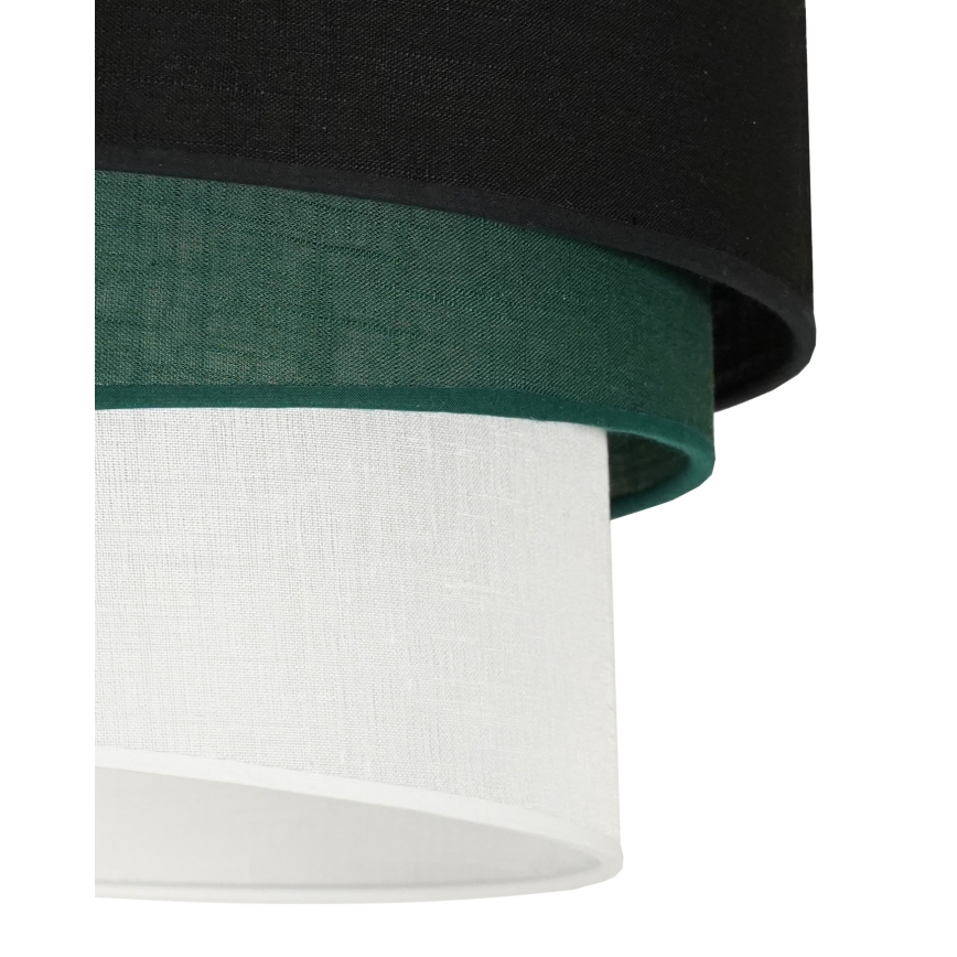 Duolla - Luster na sajli TRIO 1xE27/15W/230V pr. 45 cm crna/zelena/bijela