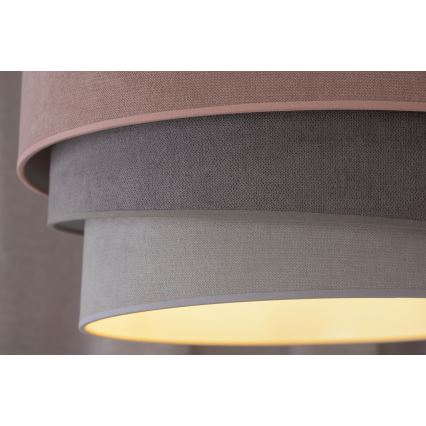 Duolla - Luster na sajli TRIO 1xE27/15W/230V pr. 45 cm ružičasta/siva/bijela