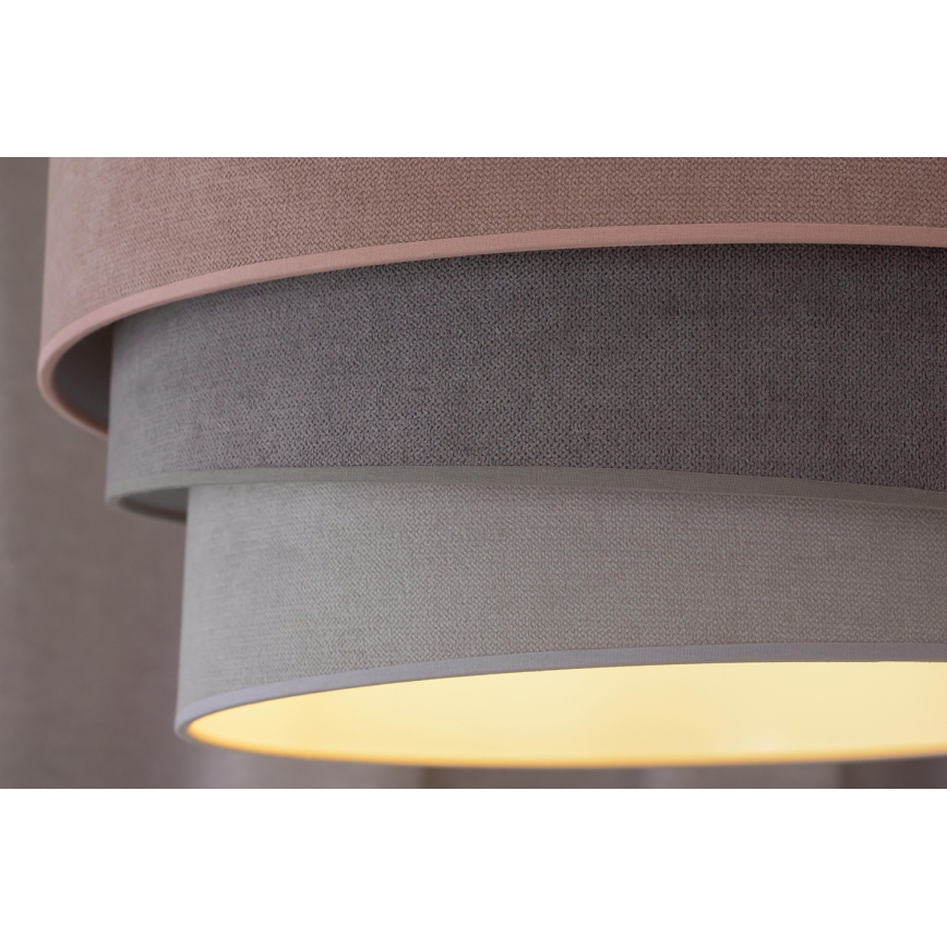 Duolla - Luster na sajli TRIO 1xE27/15W/230V pr. 45 cm ružičasta/siva/bijela