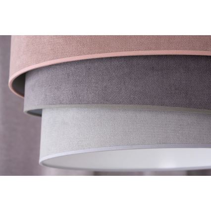 Duolla - Luster na sajli TRIO 1xE27/15W/230V pr. 45 cm ružičasta/siva/bijela