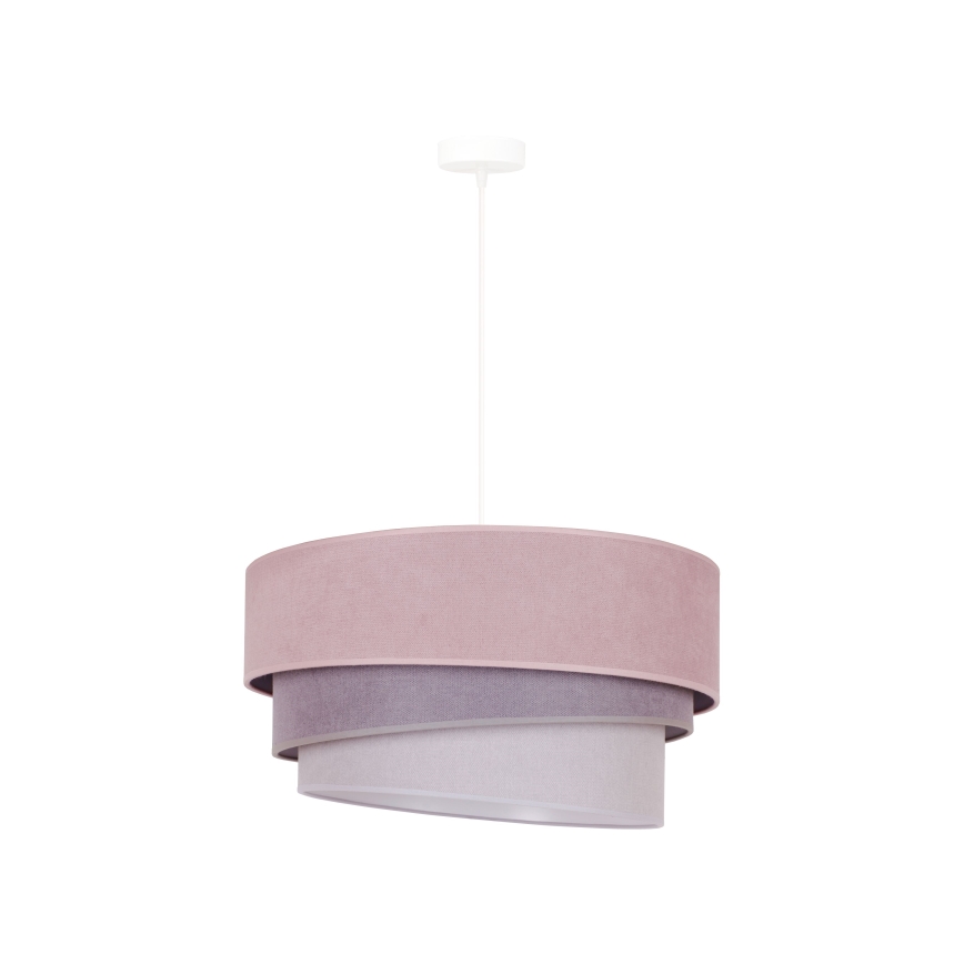 Duolla - Luster na sajli TRIO 1xE27/15W/230V pr. 45 cm ružičasta/siva/bijela