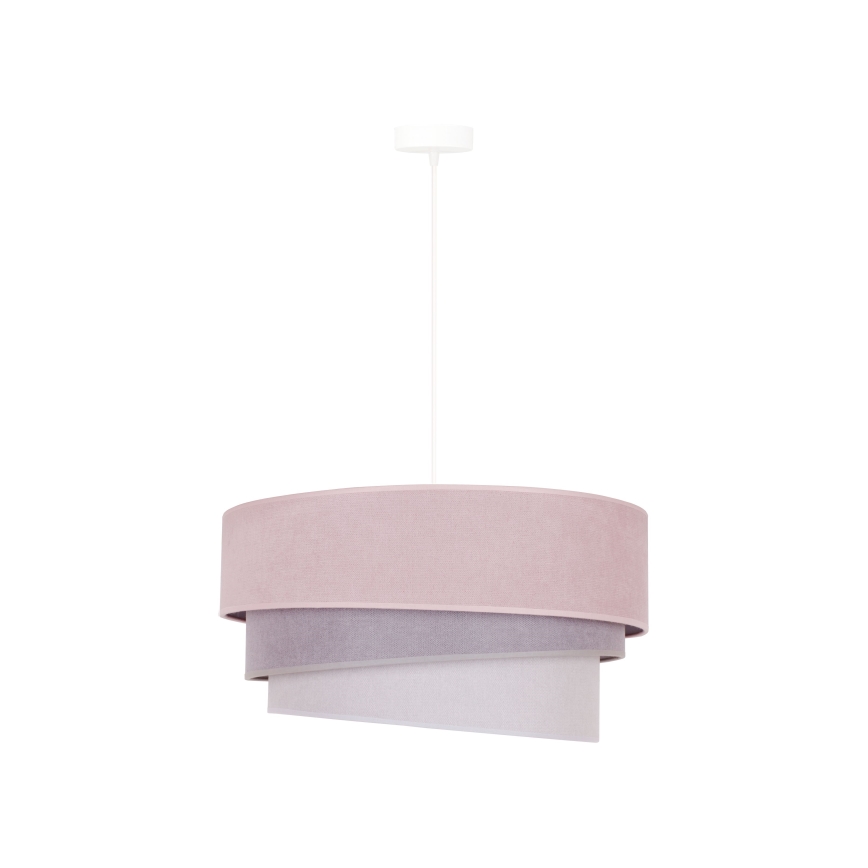 Duolla - Luster na sajli TRIO 1xE27/15W/230V pr. 45 cm ružičasta/siva/bijela