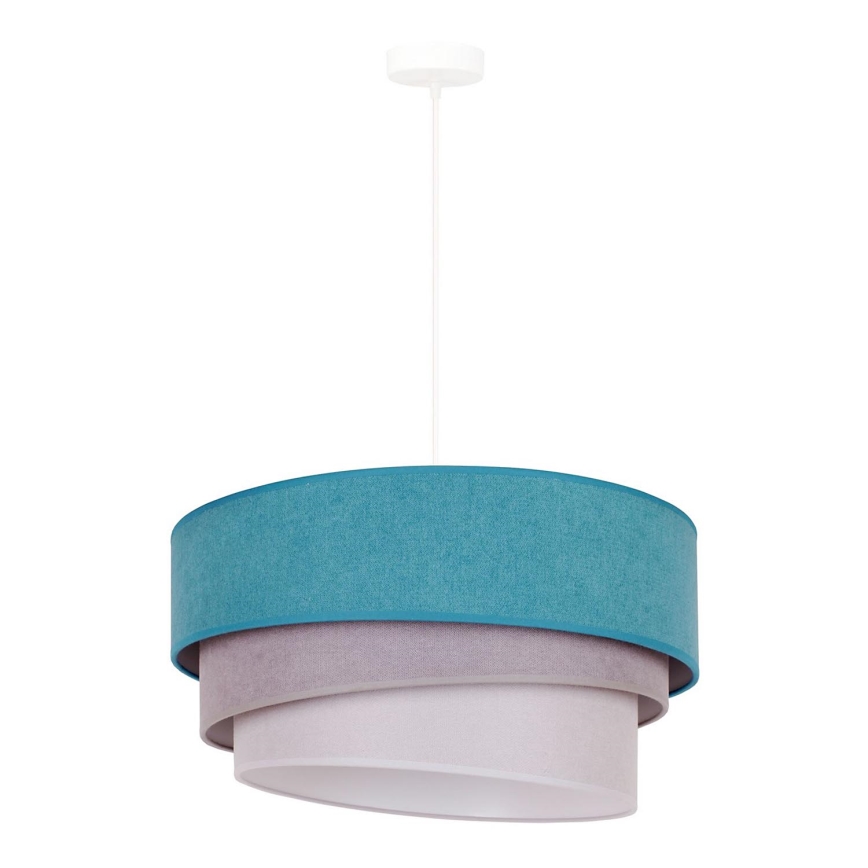 Duolla - Luster na sajli TRIO 1xE27/15W/230V pr. 45 cm tirkizna/siva/bijela