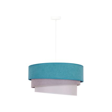Duolla - Luster na sajli TRIO 1xE27/15W/230V pr. 45 cm tirkizna/siva/bijela