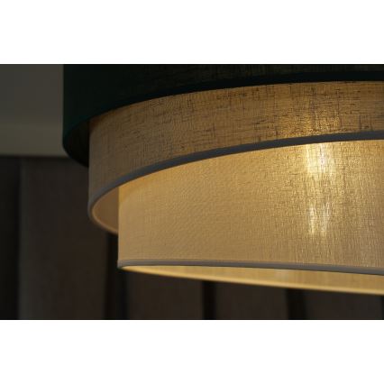 Duolla - Luster na sajli TRIO 1xE27/15W/230V pr. 45 cm zelena/siva/bijela