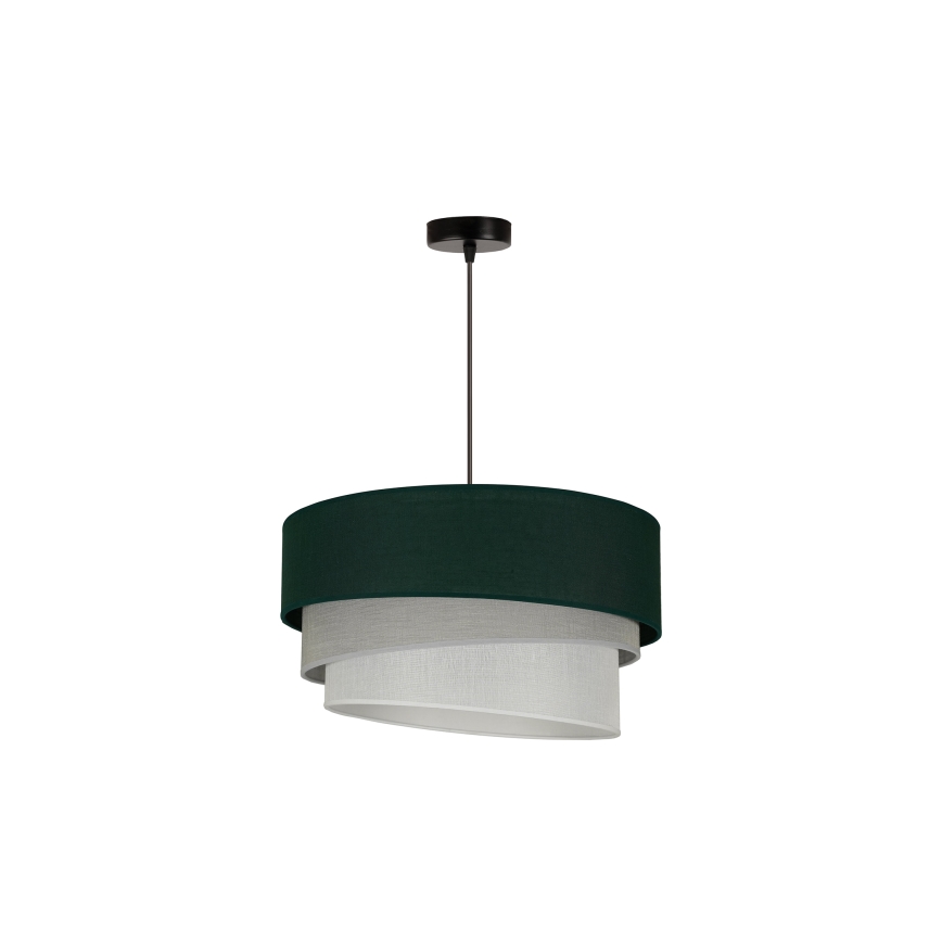 Duolla - Luster na sajli TRIO 1xE27/15W/230V pr. 45 cm zelena/siva/bijela