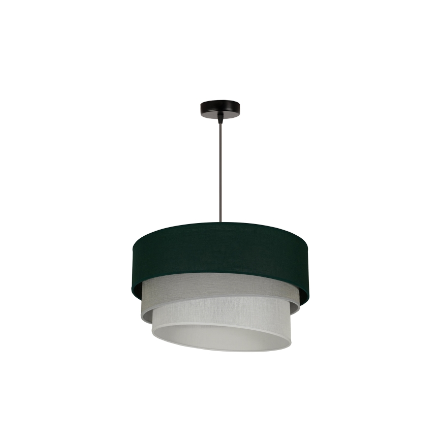 Duolla - Luster na sajli TRIO 1xE27/15W/230V pr. 45 cm zelena/siva/bijela