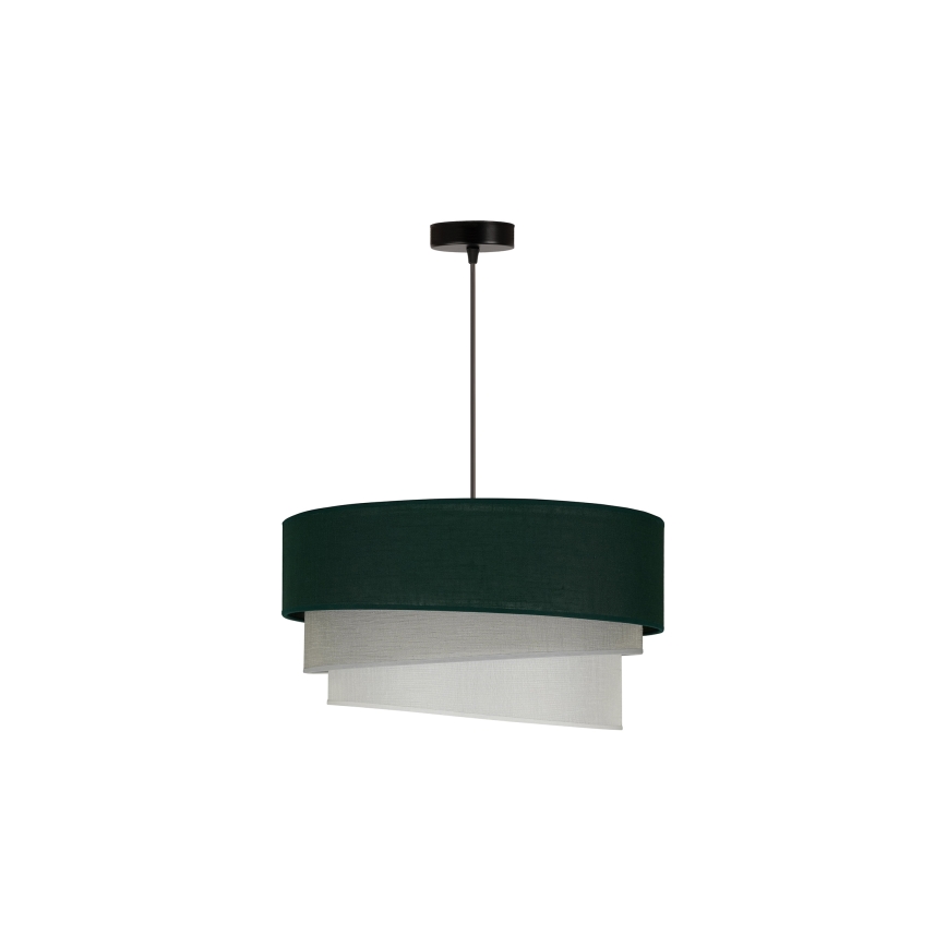 Duolla - Luster na sajli TRIO 1xE27/15W/230V pr. 45 cm zelena/siva/bijela