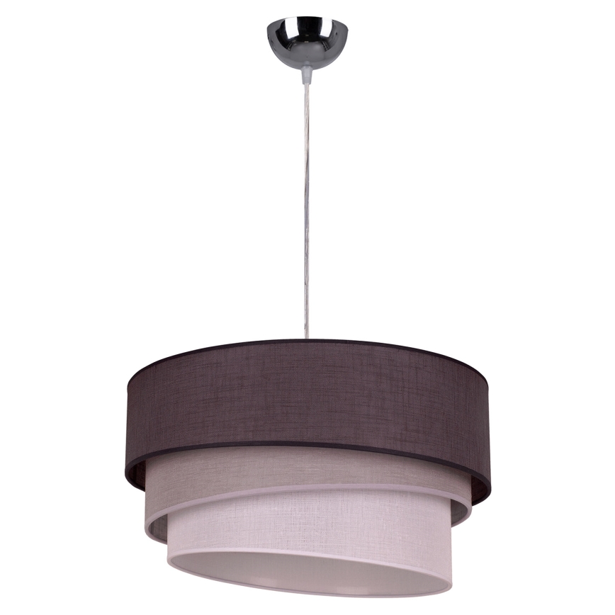 Duolla - Luster na sajli TRIO 1xE27/40W/230V pr. 45 cm antracit/siva/bijela