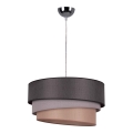 Duolla - Luster na sajli TRIO 1xE27/40W/230V pr. 45 cm antracit/siva/smeđa