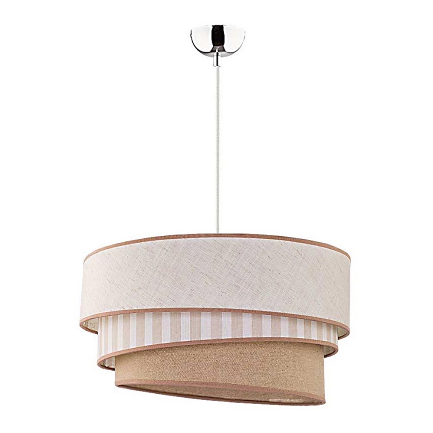 Duolla - Luster na sajli TRIO 1xE27/40W/230V pr. 45 cm bež/smeđa