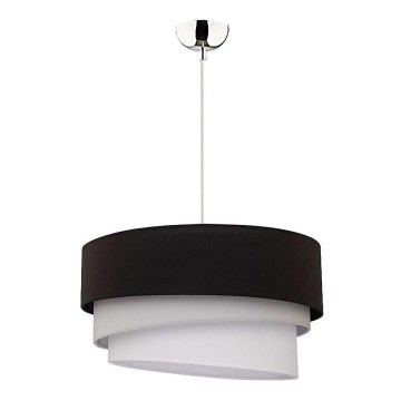 Duolla - Luster na sajli TRIO 1xE27/40W/230V pr. 45 cm crna/siva/bijela