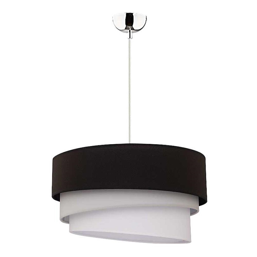 Duolla - Luster na sajli TRIO 1xE27/40W/230V pr. 45 cm crna/siva/bijela