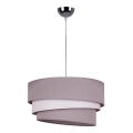 Duolla - Luster na sajli TRIO 1xE27/40W/230V pr. 45 cm siva/bijela