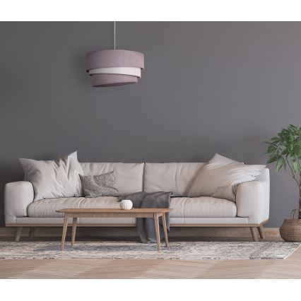 Duolla - Luster na sajli TRIO 1xE27/40W/230V pr. 45 cm siva/bijela