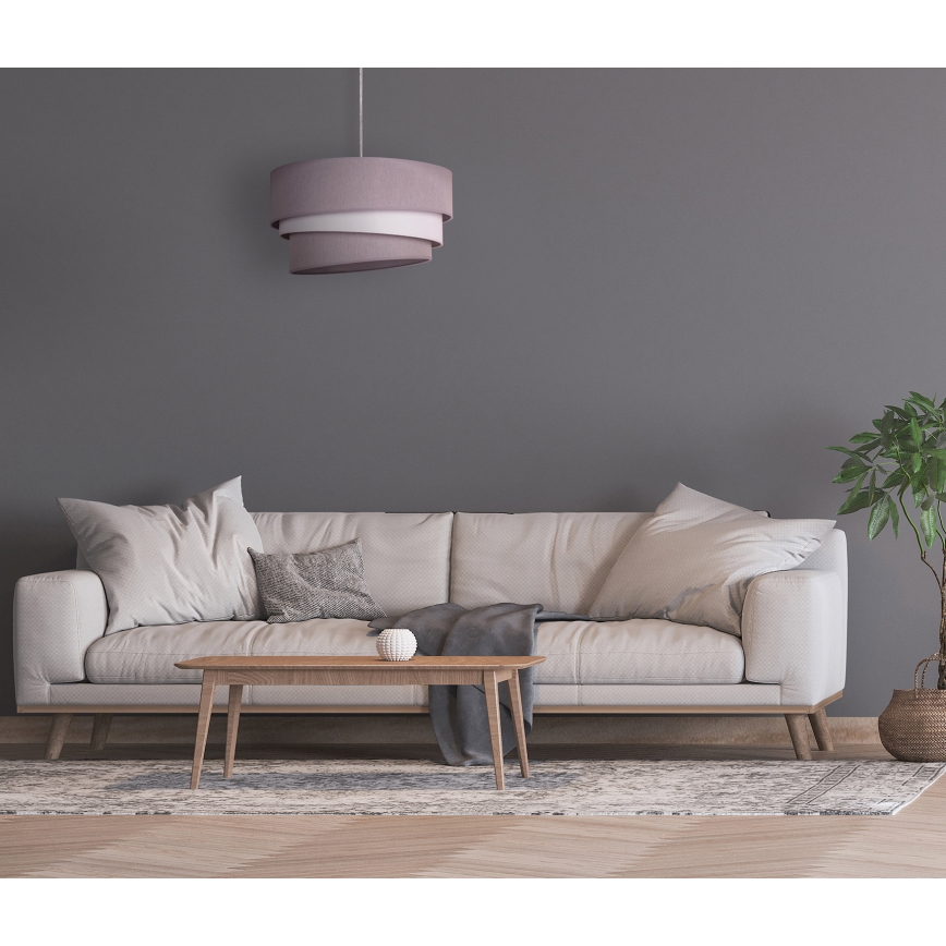 Duolla - Luster na sajli TRIO 1xE27/40W/230V pr. 45 cm siva/bijela